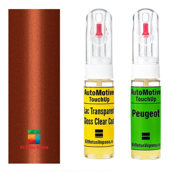 Kit retus vopsea touch-up Peugeot 106 P9363 (Tangerine), 798496, P9363, KHD, KHDD, M0HD, EHD, HDV1, M0V1, 62002, 62902