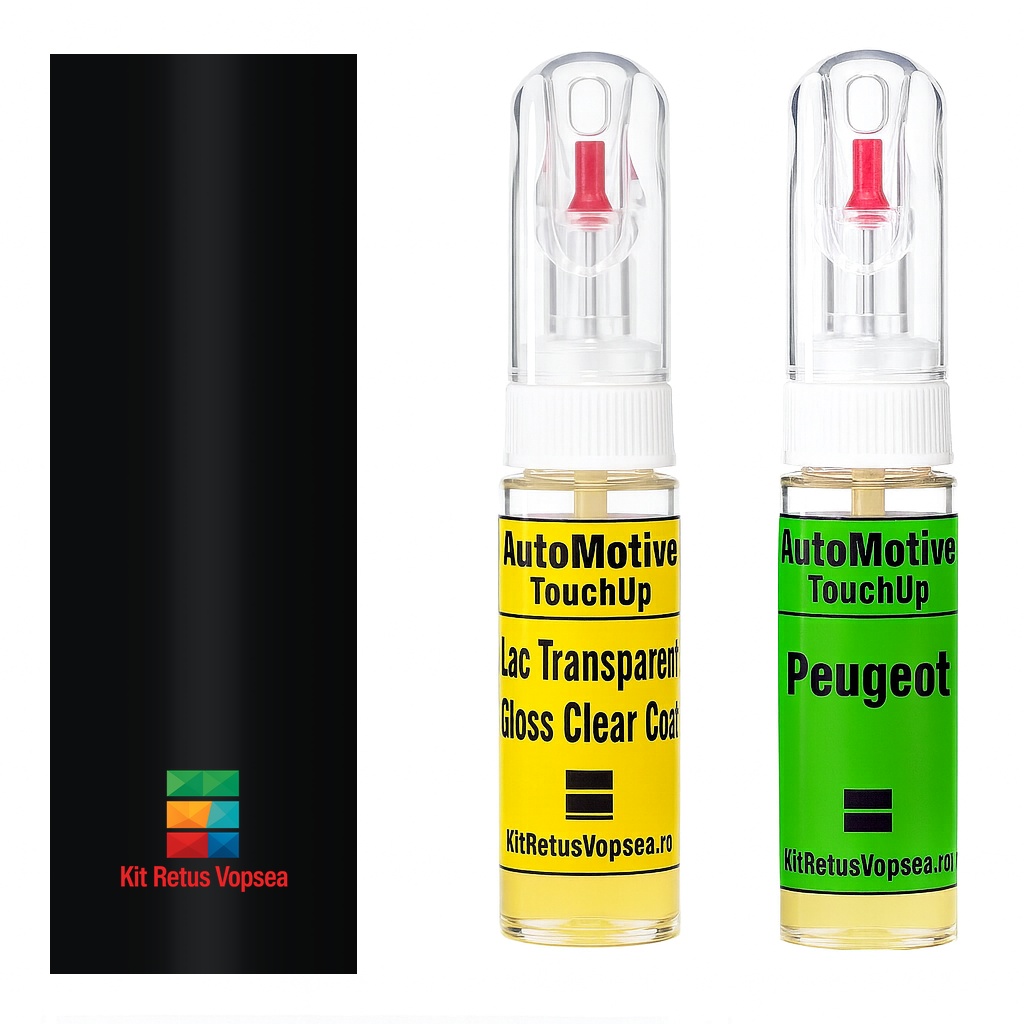 Kit retus vopsea touch-up Peugeot 206 P1600 (Noir), 081152, P1600, AVN, AXY, EXY, EXYB, P0XY, P3XY, EXYC, XY, PESA4009, 95472