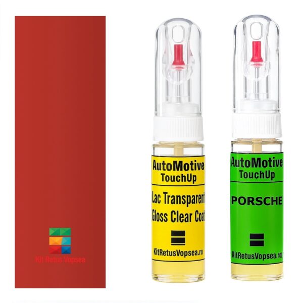 Kit retus vopsea touch-up Porsche 911 POR023 (Hellrot) ,31062, 072566, POR023, 023, 079, 79, 7910, 7979