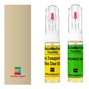 Kit retus vopsea touch-up Porsche 911 POR132 (Elfenbein) ,17657, 072570, POR132, 132, 4646, 4610