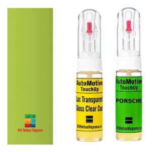 Kit retus vopsea touch-up Porsche 911 POR260 (Daphnegruen) ,62931, 075154, POR260, 206, 260, P6, Y8, P6V9, P6P6