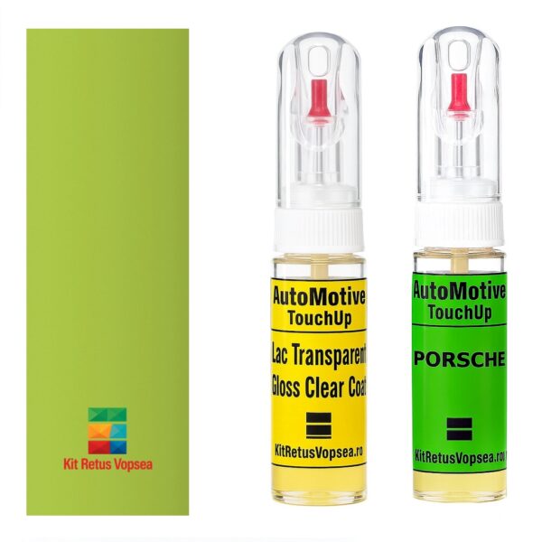 Kit retus vopsea touch-up Porsche 911 POR260 (Daphnegruen) ,62931, 075154, POR260, 206, 260, P6, Y8, P6V9, P6P6