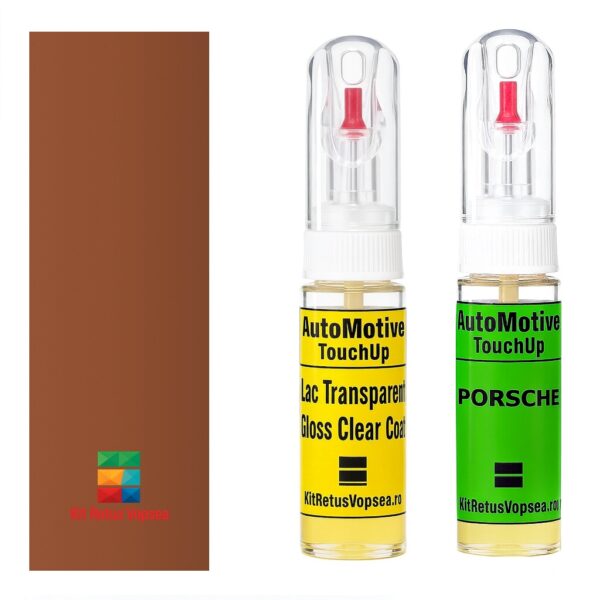 Kit retus vopsea touch-up Porsche 911 POR524 (Burnusbraun) ,079863, POR524, 524, T2, T2T2, T2V9