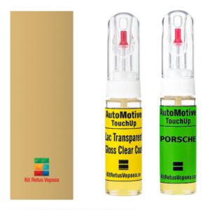 Kit retus vopsea touch-up Porsche 911 POR6405 (Champagnegelb) ,16153, 061710, POR6405, 111, 6205, 6405, 6822, 747, R747