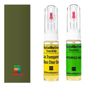 Kit retus vopsea touch-up Porsche 928 POR274 (Olivgruen) ,63529, 077315, POR274, 274, P2, P2P2, 60G, P2V9
