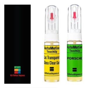 Kit retus vopsea touch-up Porsche 968 POR747 (Schwarz) ,POR747, 747, A1