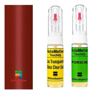 Kit retus vopsea touch-up Porsche 968 POR82H (Korallenrot) ,32452, POR82H, 82H, G7