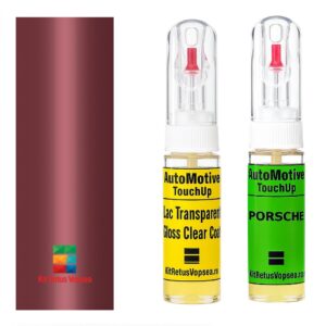 Kit retus vopsea touch-up Porsche 968 POR83E (Himbeerrot) ,POR83E, 83E, A7, 83Y