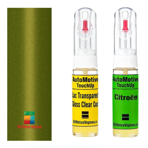 Kit retus vopsea touch-up Citroen C4 ACLQW (Vert Cidule), ACLQW, LQW, 932534