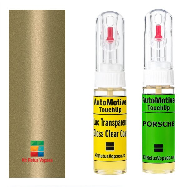 Kit retus vopsea touch-up Porsche Cayman POR5P1 (Limegold) ,POR5P1, 5P1, L5P1, R2R2, R2