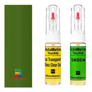 Kit retus vopsea touch-up Skoda Fabia SKO5111 (Oasisgrün), SKO5111, 5111, 6P6P, F6D, LF6D