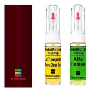 Kit retus vopsea touch-up Alfa Romeo Giulia AR438:21 (Rosso Villa D’ Este), AR438:21, 438/B, 438