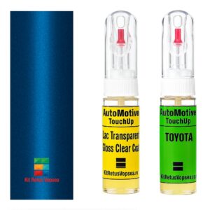 Kit retus vopsea touch-up Toyota Innova TOY8W4 (Blue Metallic), TOY8W4, 8W4, INDTOY8W4