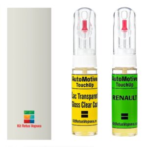 Kit retus vopsea touch-up Renault Kwid RQPA (Blanc Kaolin) ,RQPA, QPA
