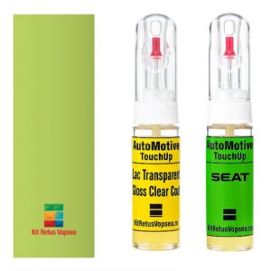 Kit retus vopsea touch-up Seat Leon SES6E (Verde Kiwi), SES6E, S6E