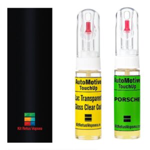 Kit retus vopsea touch-up Porsche Macan PORC9X (Deep Black) ,PORC9X, 2T2T, C9X, LC9X, 2T, W08, Y74