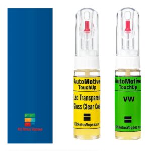 Kit retus vopsea touch-up Volkswagen Polo VWLA5F (Summer Blue), VWLA5F, A5F, LA5F, E1, E1E1, E2, E2E2, 55452
