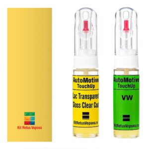 Kit retus vopsea touch-up Volkswagen Polo VWLD1B (Yellow), 11242, VWLD1B, D1B, LD1B, 9108, 9117, 9133, 9134, J5
