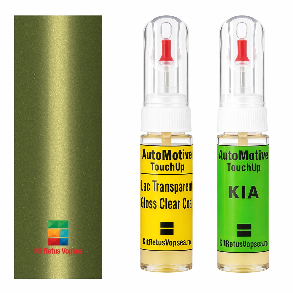 Kit retus vopsea touch-up Kia Pride KIA9627 (Soft Green), KIA9627, 2D