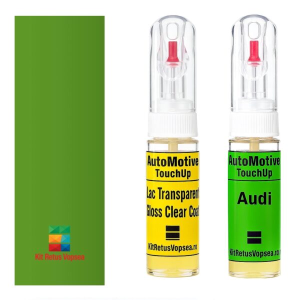 Kit retus vopsea touch-up Audi Q3 AULZ6A (Kyalami Green), AULZ6A, LZ6A, L-Z6A, 7R, 944676, 7R7R