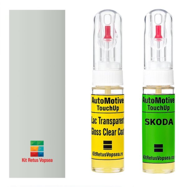 Kit retus vopsea touch-up Skoda Rapid SKOC9A (Pure White), SKOC9A, C9A, LC9A, 0Q0Q, 0Q