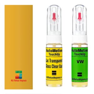 Kit retus vopsea touch-up Volkswagen Saveiro VW10026 (Amarelo Solaris), VW10026, 6U6U, E1E, LE1E