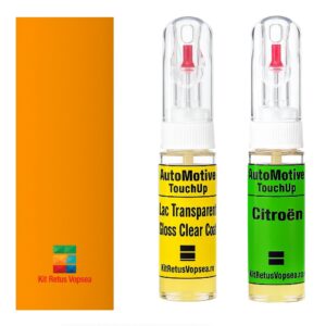 Kit retus vopsea touch-up Citroen Saxo AC2143 (Orange Mango), AC2143, KHN, KHNB, KHNC, 62184
