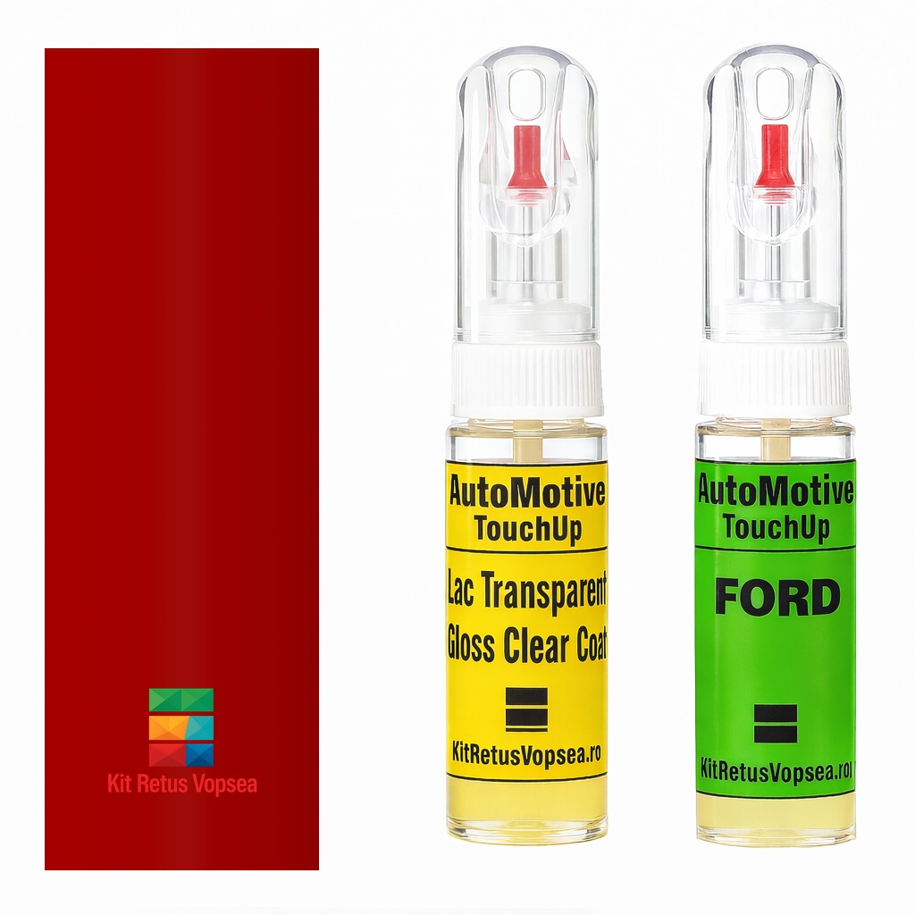 Kit retus vopsea touch-up Ford Transit Custom FRD3011 (Race Red) ,FRD3011, A7, BRQ, JC, MC, NC, ND, RR, ZA, ZC, ZD, ZE, ZF, BRQAWWA, BRQA, 32951, NH, JH, ZJ, SW6, WV7, PN4A7