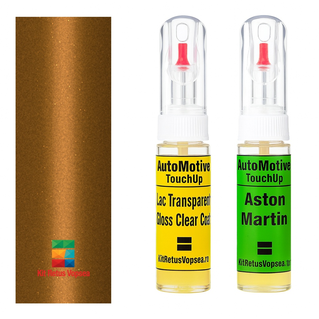 Kit retus vopsea touch-up Aston Martin Vantage Zagato AM9515 (Lindisfarne Gold) ,AM9515