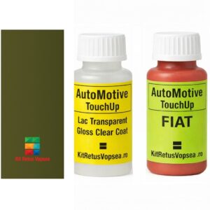 Kit corector vopsea cu pensula Fiat 126 FI336 (Verde Prato), 63324, 074072, FI336, 336