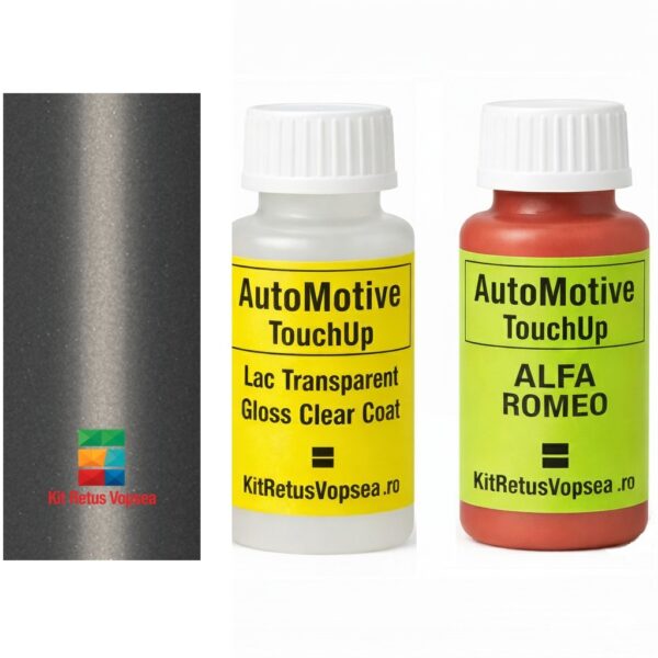Kit corector vopsea cu pensula Alfa Romeo 156 AR677:04 (Grigio Medio), AR677:04, 677, 677/A