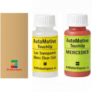 Kit corector vopsea cu pensula Mercedes 190 MB681 (Weizengelb), 42424, 078483, MB681, 1681, 681, 0490, DB681