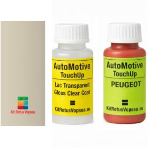 Kit corector vopsea cu pensula Peugeot 207CC P4567 (Creme Parthenon), P4567, J3P0, J3P3, KDC, P0J3