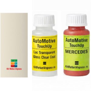 Kit corector vopsea cu pensula Mercedes 300SL MB050 (Weiss/Polizeiweiss), 91112, 051319, MB050, 050, 9050, DB050