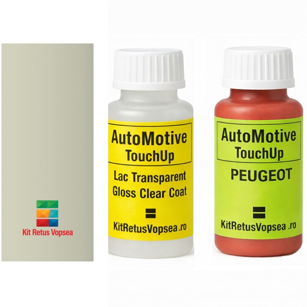 Kit corector vopsea cu pensula Peugeot 405 P19781 (Milky White), P19781, 9025, 9105, 9781