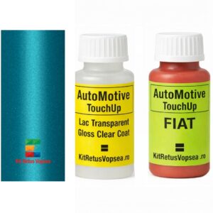 Kit corector vopsea cu pensula Fiat 500 FI391:20 (Azzurro), FI391:20, 391