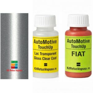Kit corector vopsea cu pensula Fiat 500 FIGSAM (Tech Silver), FIGSAM, GSA, 934625