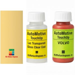 Kit corector vopsea cu pensula Volvo 800 Serie VOL607 (Creme Yellow) ,VOL607, 607