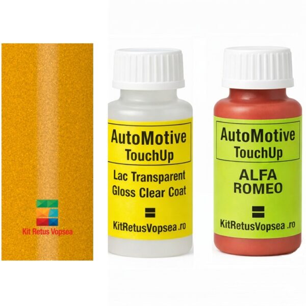 Kit corector vopsea cu pensula Alfa Romeo 8C Competizione AR533:07 (Giallo), AR533:07, 533, 533/B, VR533/B