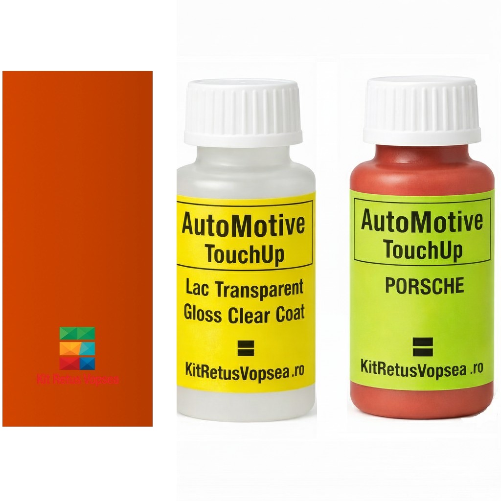 Kit corector vopsea cu pensula Porsche 911 POR107 (Continentalorange) ,20289, 075152, POR107, 107, B2V9, B2B2