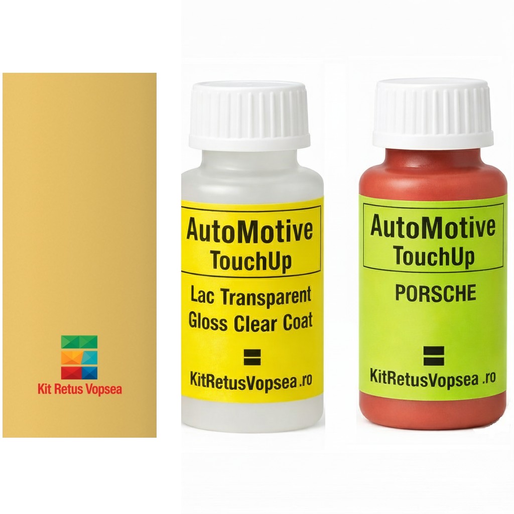 Kit corector vopsea cu pensula Porsche 911 POR12L (Pastellgelb) ,11265, POR12L, 12L, Q1