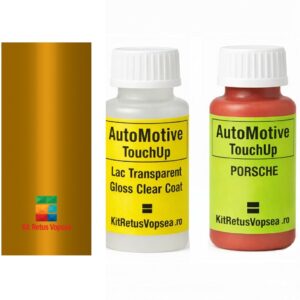 Kit corector vopsea cu pensula Porsche 911 POR144 (Gold) ,42112, 091274, POR144, 088, 133, 144, 8810, 8888, 97H, EVO42112