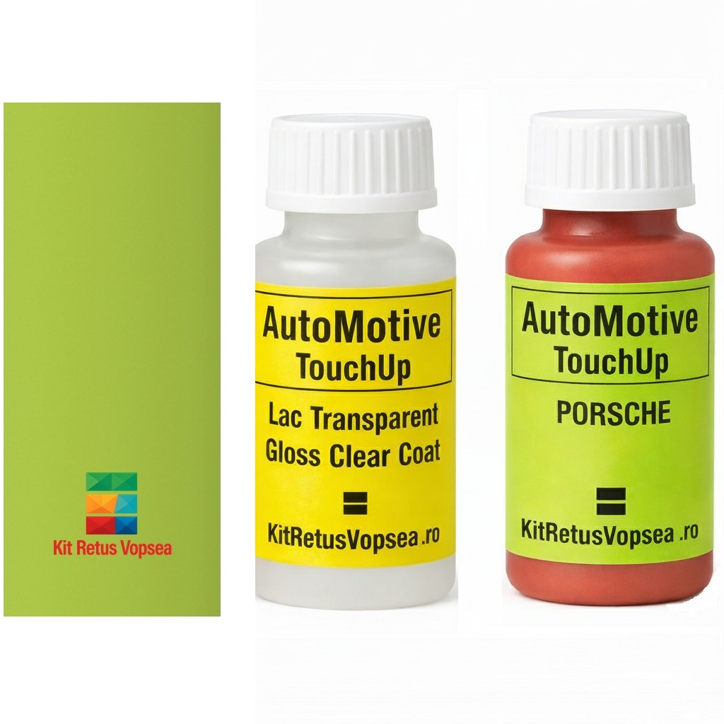 Kit corector vopsea cu pensula Porsche 911 POR260 (Daphnegruen) ,62931, 075154, POR260, 206, 260, P6, Y8, P6V9, P6P6