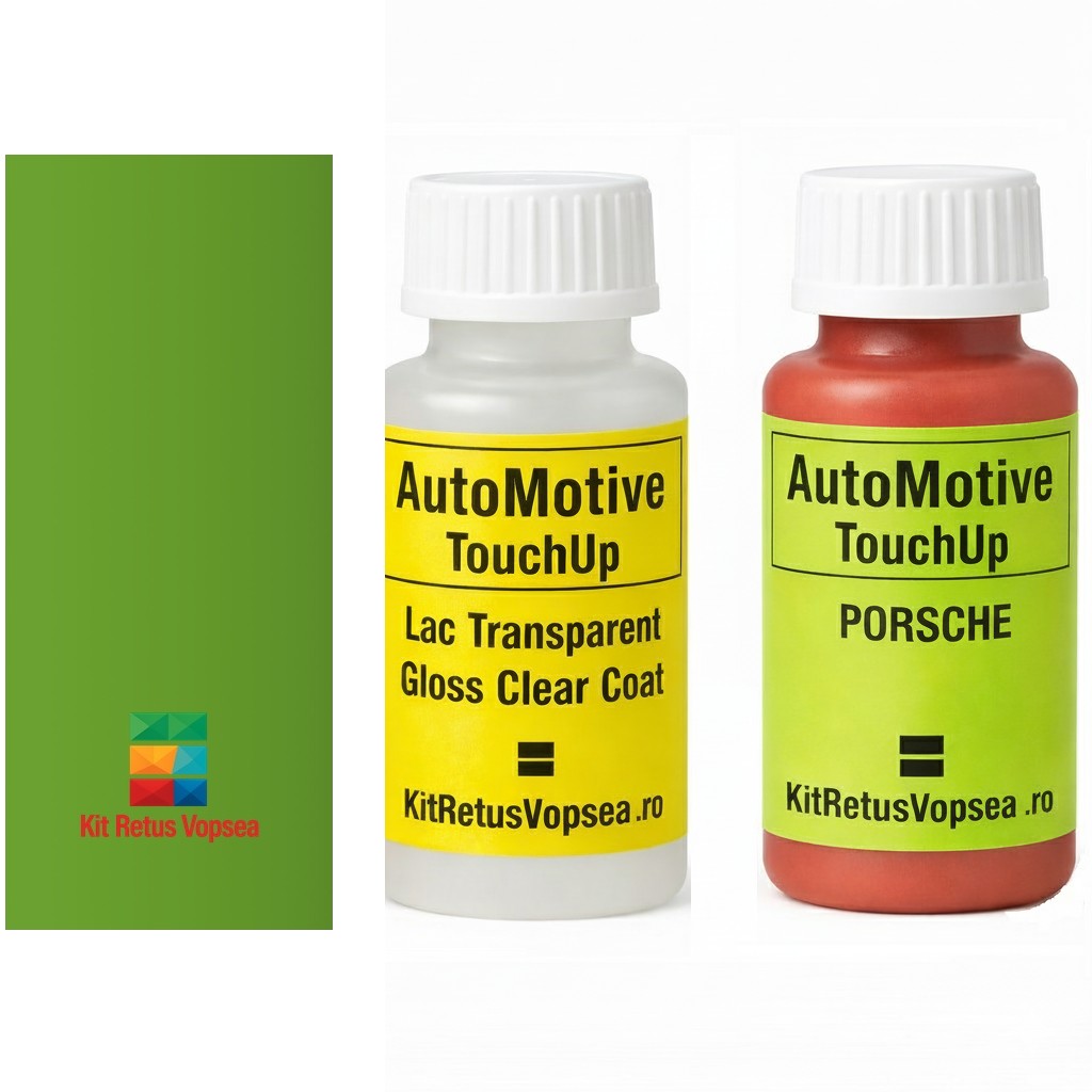 Kit corector vopsea cu pensula Porsche 911 PORM6B (Lizard Green) ,PORM6B, M6B, R3, R3R3, 65288, 1H1H, 1H