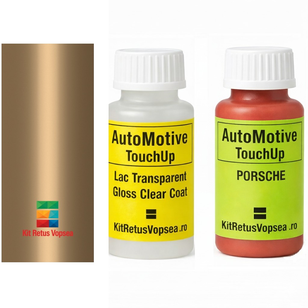 Kit corector vopsea cu pensula Porsche 928 POR463 (Hellrotbraun) ,80901, 097578, POR463, 463, X4