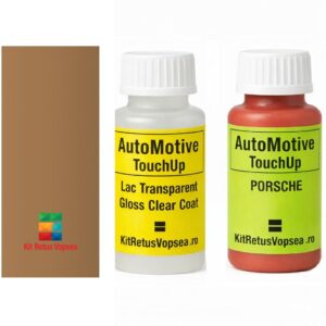 Kit corector vopsea cu pensula Porsche 928 POR502 (Kaschmirbeige) ,18787, 077316, POR502, 502, D1, D1D1, D1V9