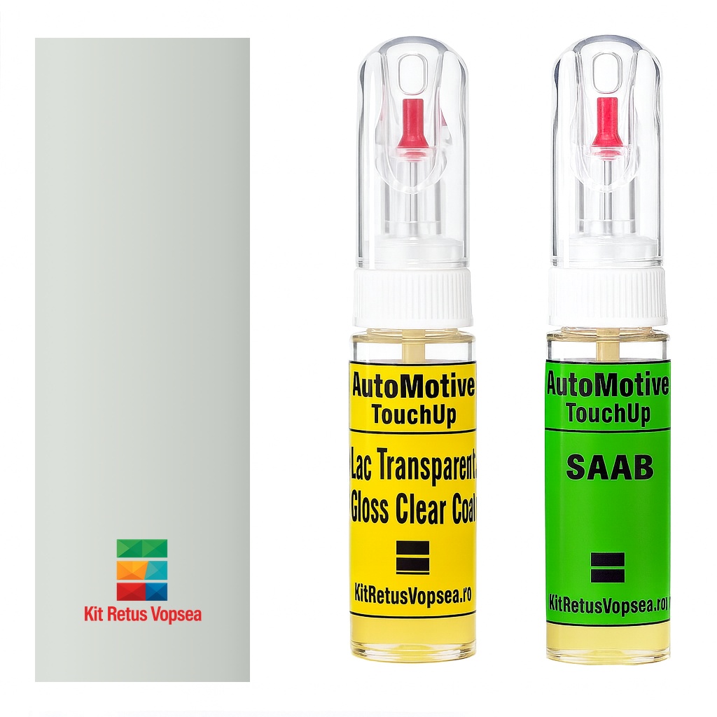Kit retus vopsea touch-up Saab 9.3 Cabrio SA306 (Arctic White), SA306, 10, 10U, 1OU, 306, 50, 783, GAZ, WA8624, 50U, SA50U