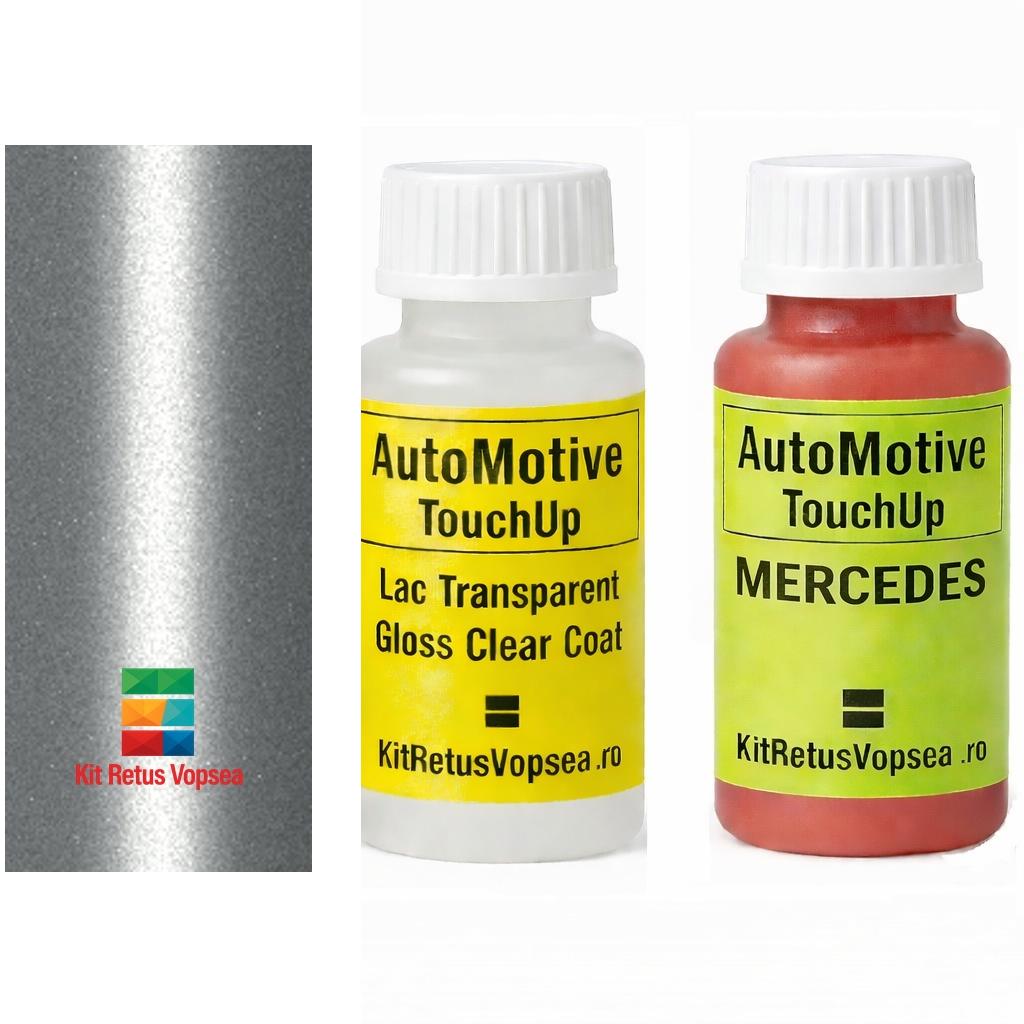 Kit corector vopsea cu pensula Mercedes A-Klasse MB775 (Iridiumsilber), MB775, 775, 775M, 9775, 96015, INDDB775, DB775