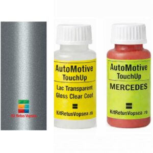 Kit corector vopsea cu pensula Mercedes A-Klasse MB9922 (Hightech Silver), MB9922, 9922, 9-922, 922