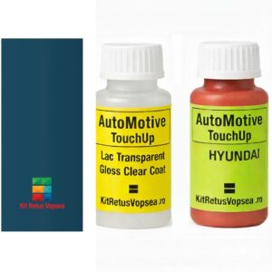 Kit corector vopsea cu pensula Hyundai Accent HY5017 (Azul Medio), HY5017, HYSA5000